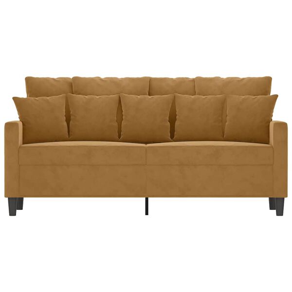vidaXL 2-personers sofa 140 cm fl&oslash;jl brun