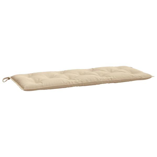 vidaXL hynde til haveb&aelig;nk 120x50x7 cm oxfordstof beige