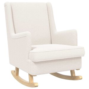 vidaXL Gyngestol Cremefarvet 62 x 80 x 85 cm Boucl&eacute;