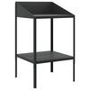vidaXL plantestativ 56,5x54,5x100 cm galvaniseret st&aring;l antracitgr&aring;