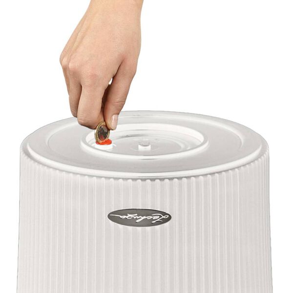 LECHUZA plantekrukke Cilindro color 32 ALL-IN-ONE hvid 13950