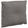 vidaXL Rygpude Lysegr&aring; 60 x 50 cm Velourstof