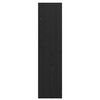 vidaXL Garderobeskab Sort eg 50 x 30 x 200 cm Konstrueret træ