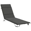 vidaXL Solseng Pude GEMERT 100% polyester Antracit 200 x 60 x 3 cm