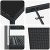 vidaXL Have Spisebordss&aelig;t 7 pcs Sort PE Rattan