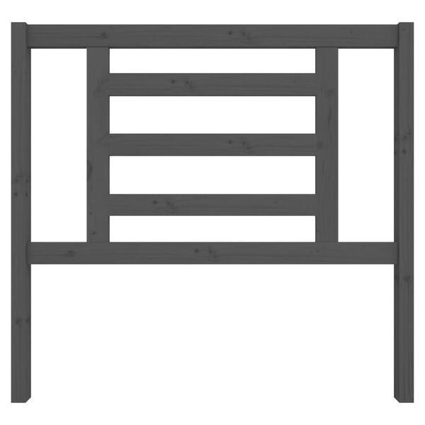 vidaXL sengeg&aelig;rde 106x4x100 cm massivt fyrretr&aelig; gr&aring;