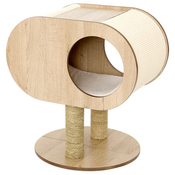 Jack and Vanilla kradsetr&aelig; med hus Molly 48x48x62 cm brun