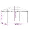 vidaXL Party Tent Sort 292 x 440 x 315 cm Oxford stof