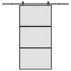 vidaXL skyded&oslash;r med hardwares&aelig;t 102,5x205 cm h&aelig;rdet glas og aluminium