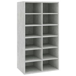 vidaXL skoreol 54x34x100,5 cm konstrueret tr&aelig; betongr&aring;
