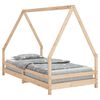 vidaXL sengeramme til juniorseng 90x190 cm massivt fyrretr&aelig;