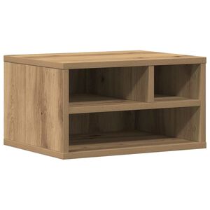 vidaXL Printerstand Artisan Egetr&aelig; 40 x 32 x 22,5 cm Konstrueret tr&aelig;