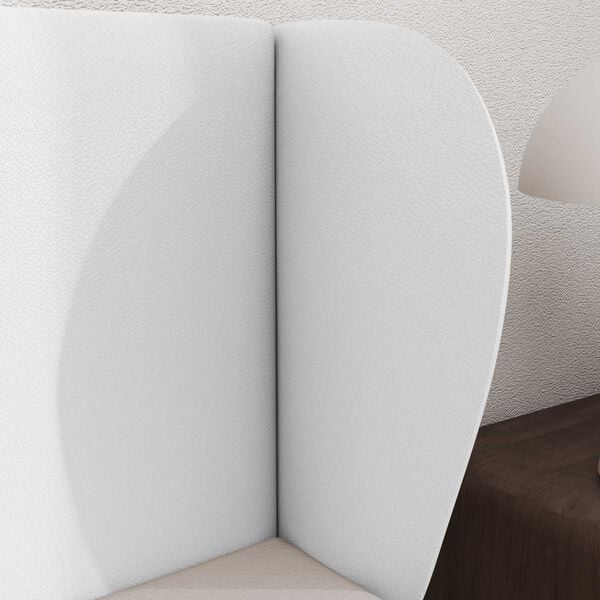 vidaXL Hovedg&aelig;rde&oslash;re Ren Hvid 40 x 23 x 6 cm Skum og konstrueret tr&aelig;