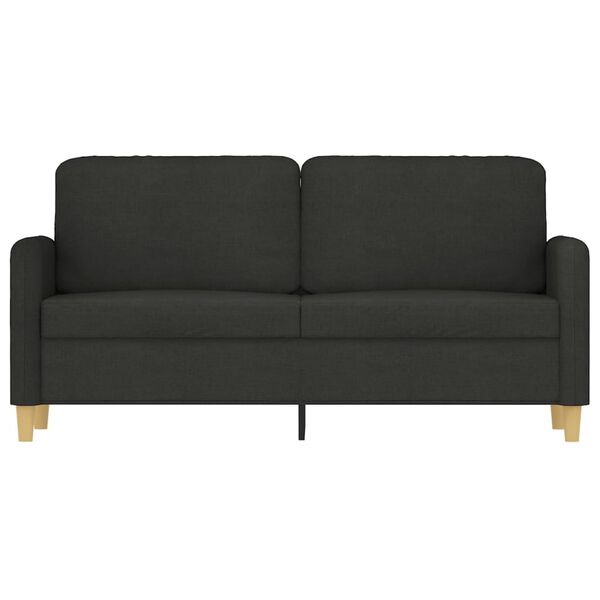vidaXL 2-personers sofa 140 cm stof sort