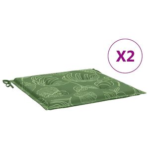 vidaXL stolehynder 2 stk. 40x40x4 cm stof bladm&oslash;nster