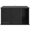 vidaXL Kat Hus Sort 85 x 55 x 50 cm Konstrueret tr&aelig;