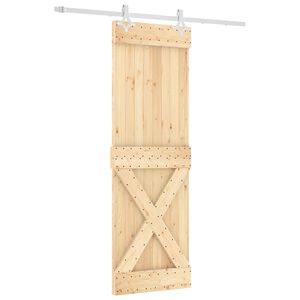 vidaXL Skyded&oslash;r 70 x 210 cm Massivt Fyrretr&aelig; (Ubehandlet)
