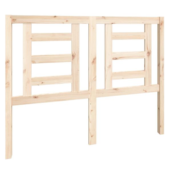 vidaXL sengeg&aelig;rde 126x4x100 cm massivt fyrretr&aelig;