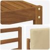vidaXL Sofas&aelig;t med pude 10 pcs Naturlig og Beige Massivt Akacietr&aelig;