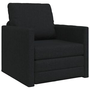 vidaXL 2-i-1 sovesofa 112x174x55 cm stof sort