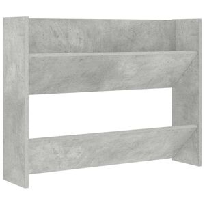 vidaXL v&aelig;gh&aelig;ngt skoskab 80x18x60 cm konstrueret tr&aelig; betongr&aring;