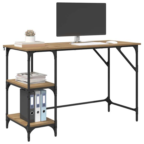 vidaXL Bord Artisan Egetr&aelig; 120 x 50 x 75 cm Konstrueret tr&aelig;