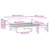 vidaXL daybed med udtr&aelig;k 90x200 cm massivt fyrretr&aelig; gyldenbrun