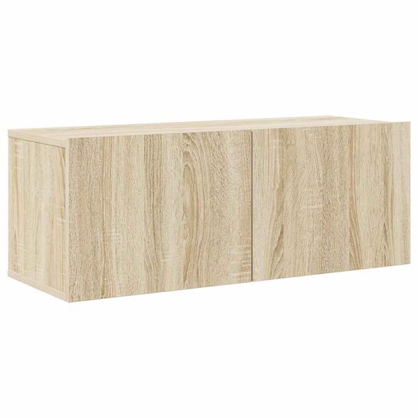 vidaXL tv-skabss&aelig;t 8 dele konstrueret tr&aelig; sonoma-eg