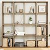 vidaXL bogskab 137,5x29x137,5 cm konstrueret tr&aelig; egetr&aelig;slook
