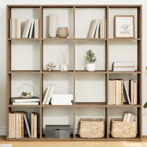 vidaXL bogskab 137,5x29x137,5 cm konstrueret tr&aelig; egetr&aelig;slook