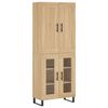 vidaXL h&oslash;jskab 69,5x34x180 cm konstrueret tr&aelig; sonoma-eg