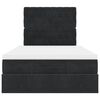 vidaXL osmannisk sengeramme med madrasser 120x190 cm fl&oslash;jl sort