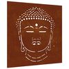 vidaXL udend&oslash;rs v&aelig;gdekoration 55x55 cm Buddha-design cortenst&aring;l