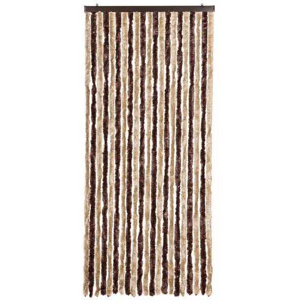 vidaXL insektgardin 90x200 cm chenille beige og lysebrun