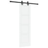 vidaXL Skyded&oslash;r ORKDAL 61 x 198,5 cm Konstrueret tr&aelig; Hvid og sort
