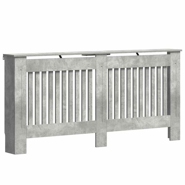 vidaXL Radiatorcover Beton Gr&aring; 172 x 19 x 81,5 cm Konstrueret tr&aelig;