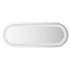 vidaXL LED-badev&aelig;relsesspejl 40x15 cm oval