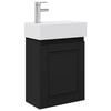 vidaXL Badev&aelig;relses Vanity-enhed med Armatur Sort 45,5 x 22,5 x 84 cm