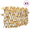 vidaXL espalierer med kunstige ahornblade 5 stk. 180x60 cm orange