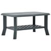 vidaXL sofabord 90 x 60 x 46 cm plastik gr&oslash;n