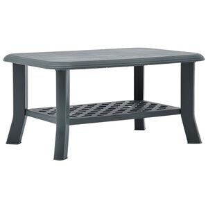 vidaXL sofabord 90 x 60 x 46 cm plastik gr&oslash;n