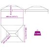 vidaXL Gazebo Cover Erstatning Transparent 400 x 300 x 32 cm PVC