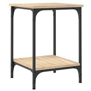 vidaXL sofabord 40x40x55 cm konstrueret tr&aelig; sonoma-eg
