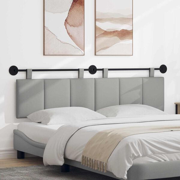 vidaXL H&aelig;ngende Hovedgavl V&aelig;gmonteret Skygr&aring; 170 x 55 x 5 cm Stof