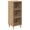 vidaXL Sideboard Artisan Egetr&aelig; 34,5 x 32,5 x 90 cm Konstrueret tr&aelig;