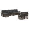 vidaXL Havesofa S&aelig;t 9 stk. Gr&aring; polyrattan