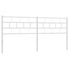 vidaXL udskiftningsgavl 193 cm metal hvid
