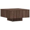 vidaXL sofabord 60x60x31,5 cm konstrueret tr&aelig; brun egetr&aelig;sfarve