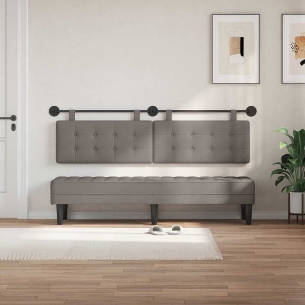 vidaXL H&aelig;ngende Hovedgavl V&aelig;gmonteret Stof