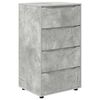 vidaXL Opbevaringsskabe 60 x 48 x 105 cm Konstrueret tr&aelig; Beton Gr&aring;